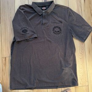 Harley Davidson polo shirt with embroidery on sleeve size XL